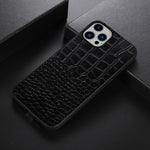 Custodia in pelle con strato coccodrillo per iPhone 14 Pro