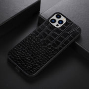 Custodia in pelle di vacchetta con strato superiore di coccodrillo, For iPhone 14 Plus, For iPhone 14 Pro Max, For iPhone 14 Pro, For iPhone 14