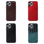 Custodia in pelle con strato coccodrillo per iPhone 14 Pro