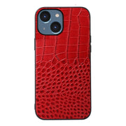 Custodia in pelle di vacchetta con strato superiore di coccodrillo, For iPhone 14 Plus, For iPhone 14 Pro Max, For iPhone 14 Pro, For iPhone 14