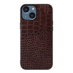 Custodia in pelle con strato coccodrillo per iPhone 14 Pro