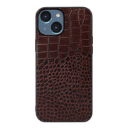 Custodia in pelle di vacchetta con strato superiore di coccodrillo, For iPhone 14 Plus, For iPhone 14 Pro Max, For iPhone 14 Pro, For iPhone 14