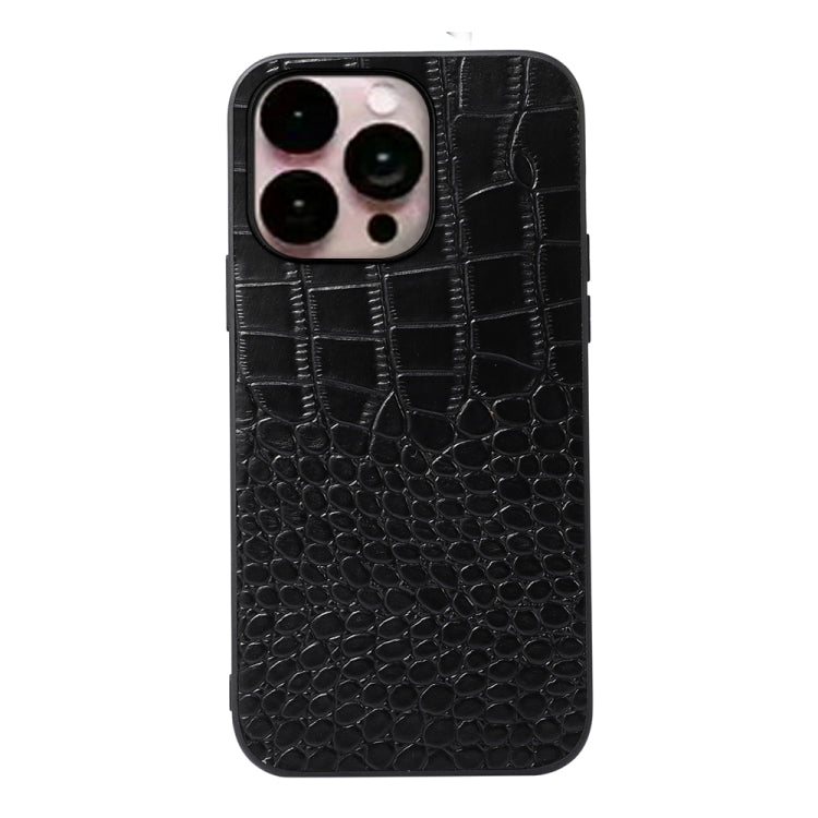 Custodia in pelle con strato coccodrillo per iPhone 14 Pro