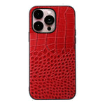 Custodia in pelle con strato coccodrillo per iPhone 14 Pro