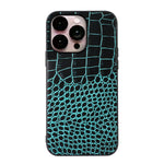 Custodia in pelle con strato coccodrillo per iPhone 14 Pro