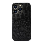 Custodia in pelle con strato coccodrillo per iPhone 14 Pro