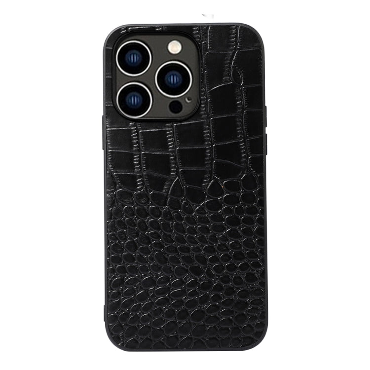 Custodia in pelle con strato coccodrillo per iPhone 14 Pro