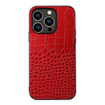 Custodia in pelle con strato coccodrillo per iPhone 14 Pro