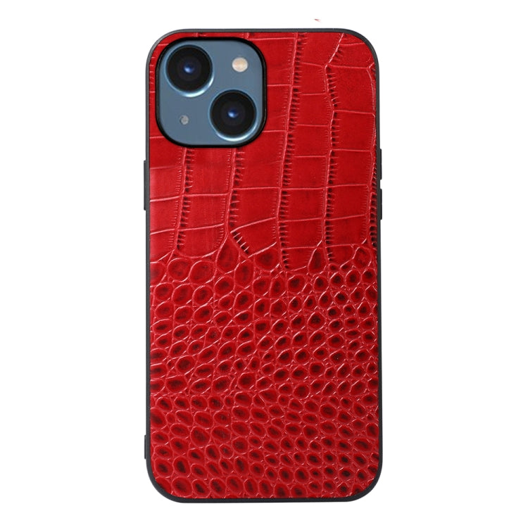 Custodia in pelle con strato coccodrillo per iPhone 14 Pro