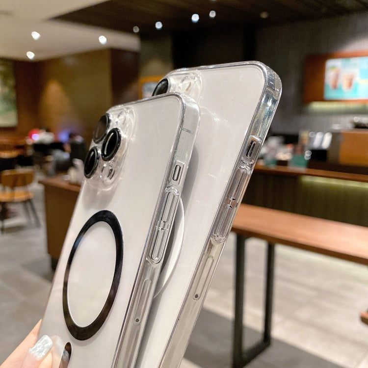 Custodia trasparente MagSafe con pellicola e lente in vetro per i