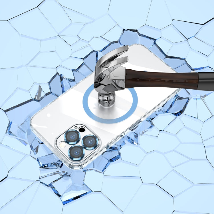 Custodia trasparente MagSafe con pellicola e lente in vetro per i