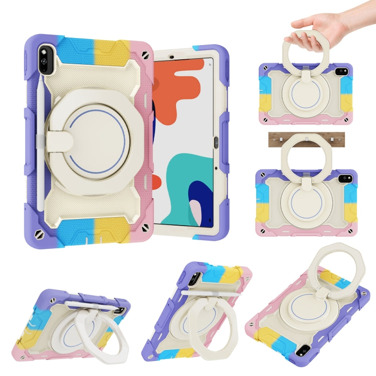 Armor Contrast Colour Silicone + custodia per tablet PC, For OPPO Pad, For Huawei MatePad 10.4, For Huawei Matepad Pro 10.8, For Honor Tablet V7 Pro