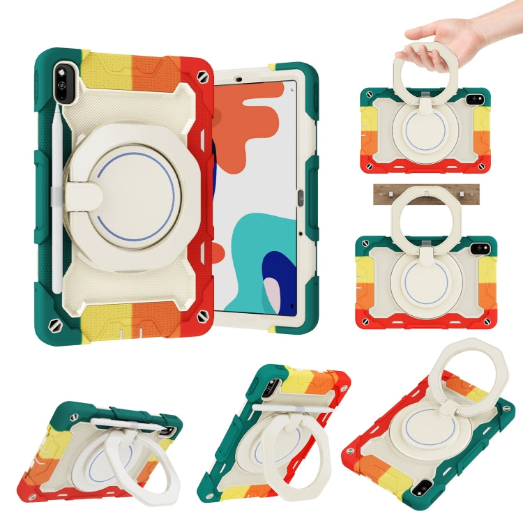 Armor Contrast Colour Silicone + custodia per tablet PC, For OPPO Pad, For Huawei MatePad 10.4, For Huawei Matepad Pro 10.8, For Honor Tablet V7 Pro