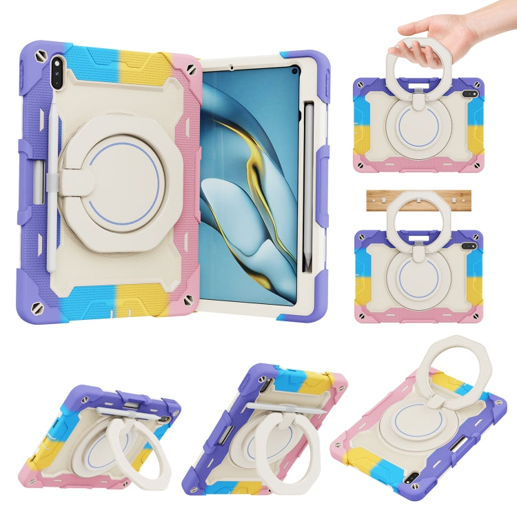 Armor Contrast Colour Silicone + custodia per tablet PC, For OPPO Pad, For Huawei MatePad 10.4, For Huawei Matepad Pro 10.8, For Honor Tablet V7 Pro