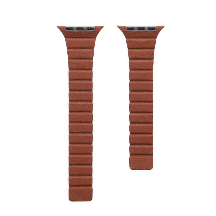Forte cinturino in pelle magnetica per Apple Watch Series, 7 41mm / 6&SE&5&4 40mm / 3&2&1 38mm, 7 45mm / 6&SE&5&4 44mm / 3&2&1 42mm