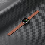 Forte cinturino in pelle magnetica per Apple Watch Series, 7 41mm / 6&SE&5&4 40mm / 3&2&1 38mm, 7 45mm / 6&SE&5&4 44mm / 3&2&1 42mm