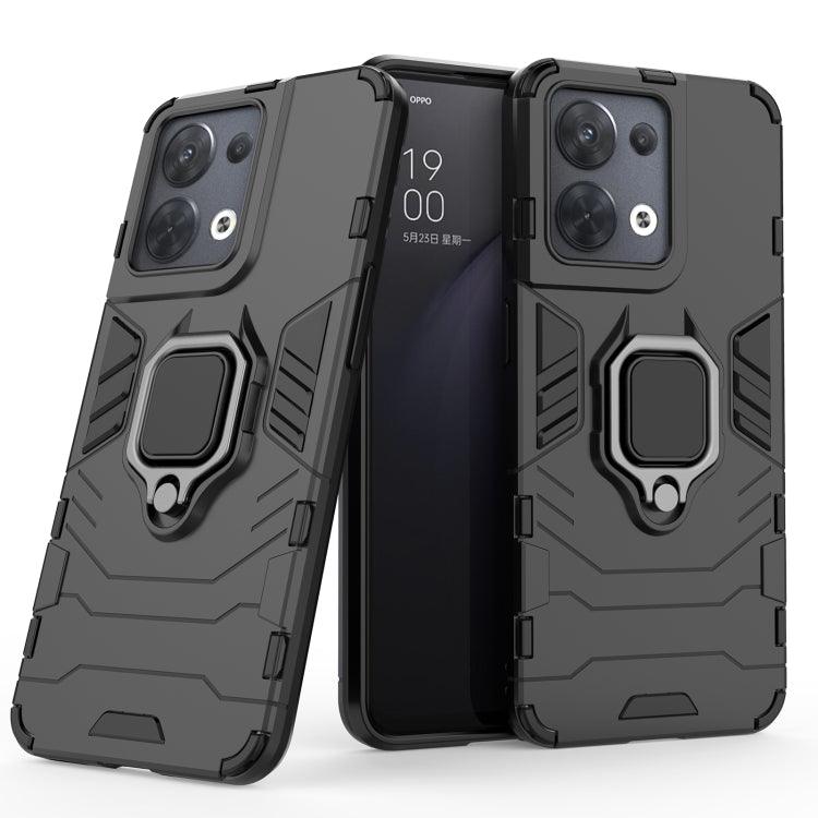 Custodia protettiva antiurto per PC + TPU con supporto per anello magnetico, For OPPO Reno8, For OPPO Reno8 Pro, For OPPO Reno8 Pro+