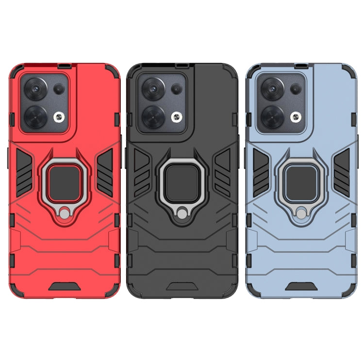 Custodia protettiva antiurto per PC + TPU con supporto per anello magnetico, For OPPO Reno8, For OPPO Reno8 Pro, For OPPO Reno8 Pro+
