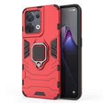 Custodia protettiva antiurto per PC + TPU con supporto per anello magnetico, For OPPO Reno8, For OPPO Reno8 Pro, For OPPO Reno8 Pro+