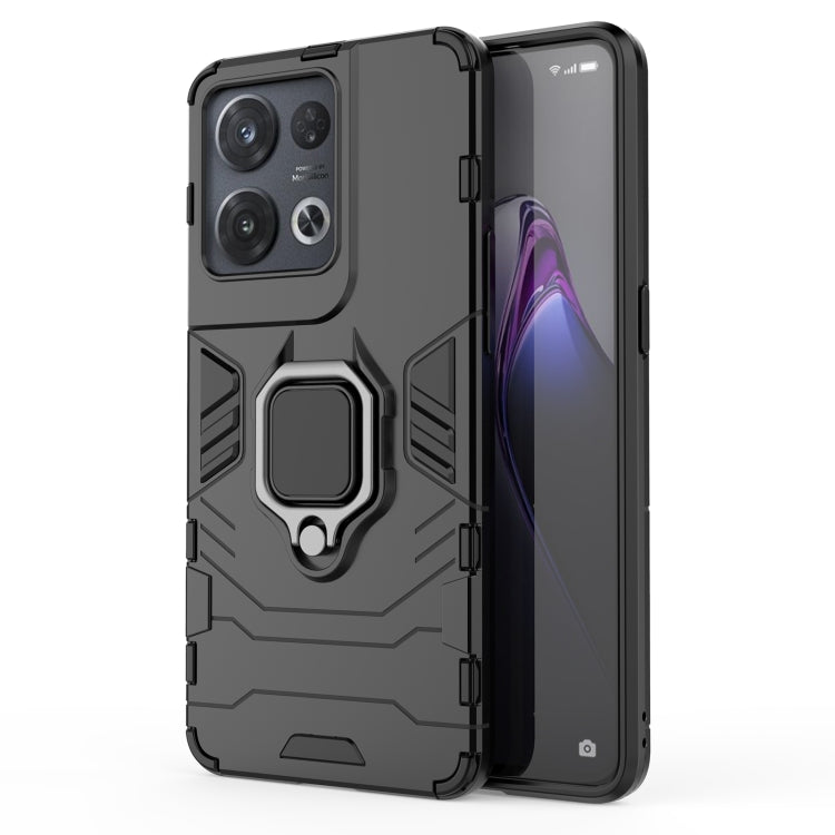Custodia protettiva antiurto per PC + TPU con supporto per anello magnetico, For OPPO Reno8, For OPPO Reno8 Pro, For OPPO Reno8 Pro+