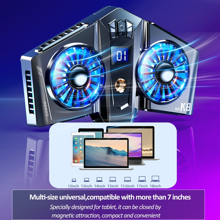 Radiatore magnetico a semiconduttore Twin Turbo per tablet 7+ pol
