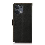 KHAZNEH Custodia per telefono RFID in vera pelle Litchi magnetica laterale, For OPPO Reno8 5G, For OPPO Reno8 Pro 5G, For OPPO Reno8 Pro+ 5G, For Huawei nova Y70 Plus