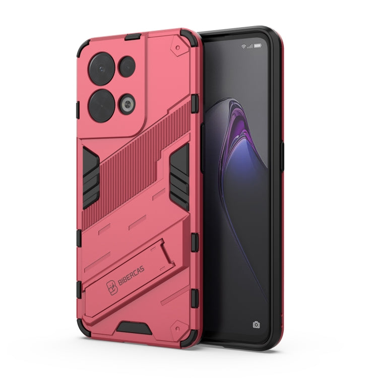 Punk Armor 2 in 1 PC + custodia per telefono antiurto in TPU con supporto invisibile, For OPPO Reno8, For OPPO Reno8 Pro, For OPPO Reno8 Pro+