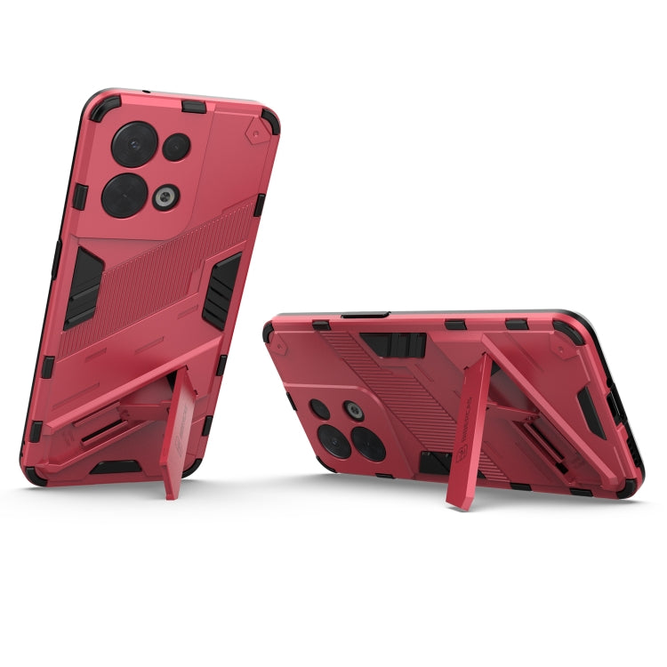 Punk Armor 2 in 1 PC + custodia per telefono antiurto in TPU con supporto invisibile, For OPPO Reno8, For OPPO Reno8 Pro, For OPPO Reno8 Pro+