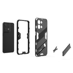 Punk Armor 2 in 1 PC + custodia per telefono antiurto in TPU con supporto invisibile, For OPPO Reno8, For OPPO Reno8 Pro, For OPPO Reno8 Pro+
