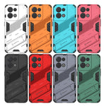 Punk Armor 2 in 1 PC + custodia per telefono antiurto in TPU con supporto invisibile, For OPPO Reno8, For OPPO Reno8 Pro, For OPPO Reno8 Pro+