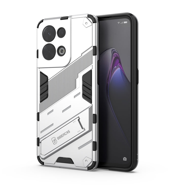 Punk Armor 2 in 1 PC + custodia per telefono antiurto in TPU con supporto invisibile, For OPPO Reno8, For OPPO Reno8 Pro, For OPPO Reno8 Pro+