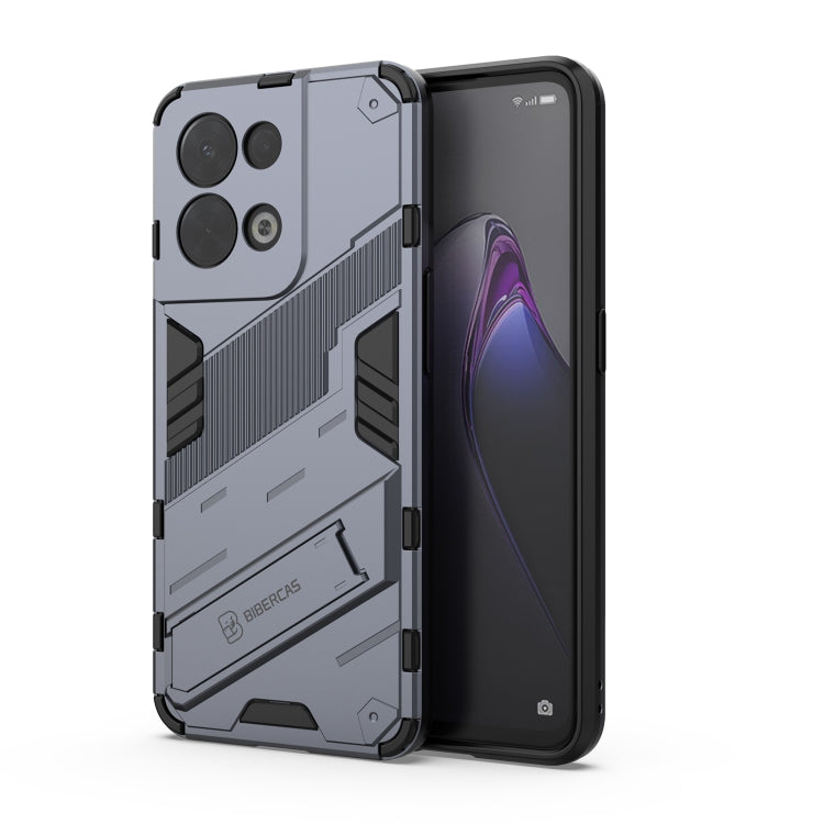 Punk Armor 2 in 1 PC + custodia per telefono antiurto in TPU con supporto invisibile, For OPPO Reno8, For OPPO Reno8 Pro, For OPPO Reno8 Pro+