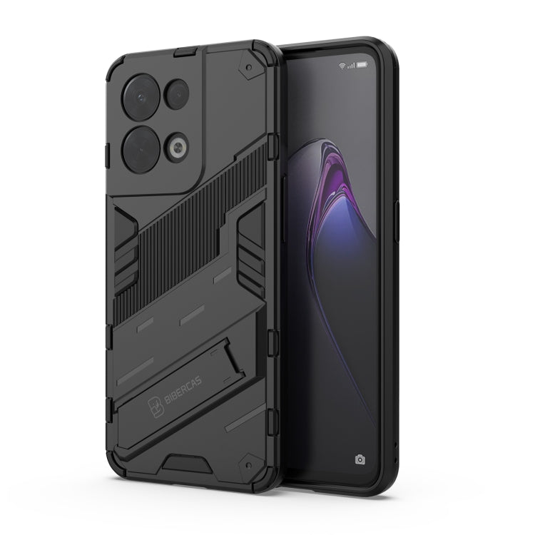 Punk Armor 2 in 1 PC + custodia per telefono antiurto in TPU con supporto invisibile, For OPPO Reno8, For OPPO Reno8 Pro, For OPPO Reno8 Pro+