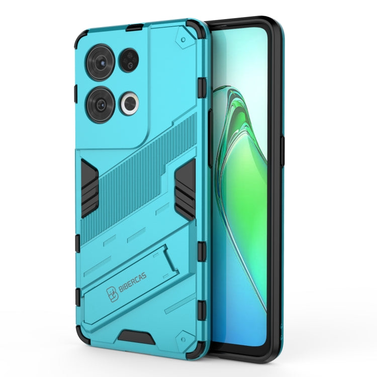 Punk Armor 2 in 1 PC + custodia per telefono antiurto in TPU con supporto invisibile, For OPPO Reno8, For OPPO Reno8 Pro, For OPPO Reno8 Pro+