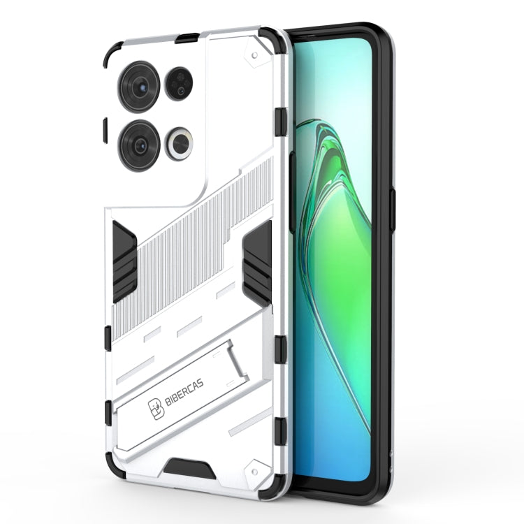 Punk Armor 2 in 1 PC + custodia per telefono antiurto in TPU con supporto invisibile, For OPPO Reno8, For OPPO Reno8 Pro, For OPPO Reno8 Pro+