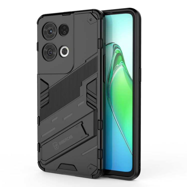 Punk Armor 2 in 1 PC + custodia per telefono antiurto in TPU con supporto invisibile, For OPPO Reno8, For OPPO Reno8 Pro, For OPPO Reno8 Pro+