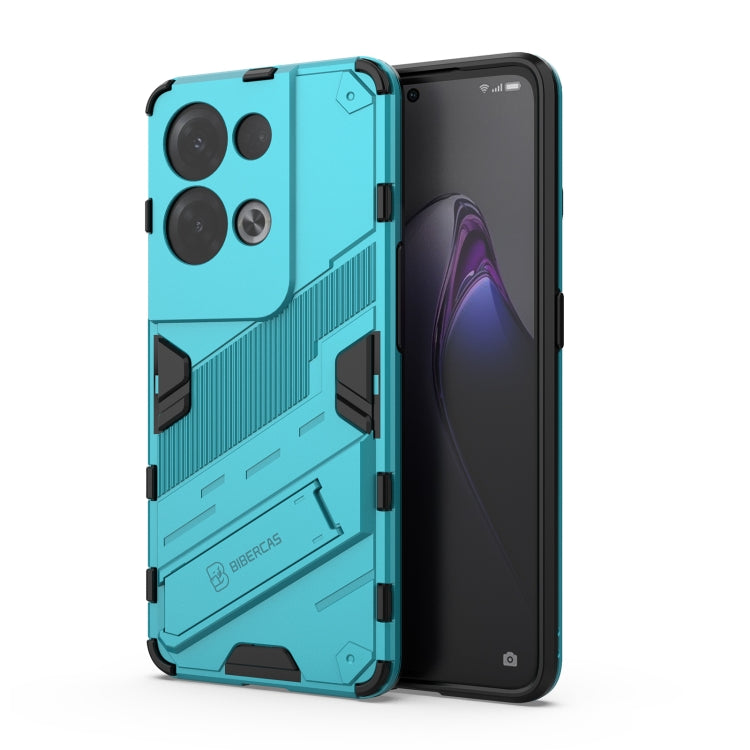 Punk Armor 2 in 1 PC + custodia per telefono antiurto in TPU con supporto invisibile, For OPPO Reno8, For OPPO Reno8 Pro, For OPPO Reno8 Pro+