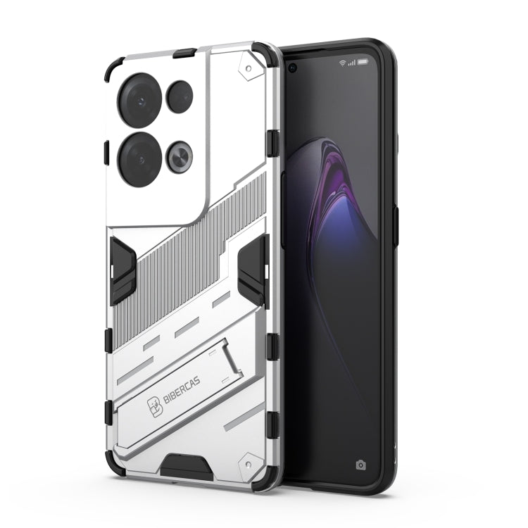 Punk Armor 2 in 1 PC + custodia per telefono antiurto in TPU con supporto invisibile, For OPPO Reno8, For OPPO Reno8 Pro, For OPPO Reno8 Pro+