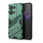 Punk Armor 2 in 1 PC + custodia per telefono antiurto in TPU con supporto invisibile, For OPPO Reno8, For OPPO Reno8 Pro, For OPPO Reno8 Pro+