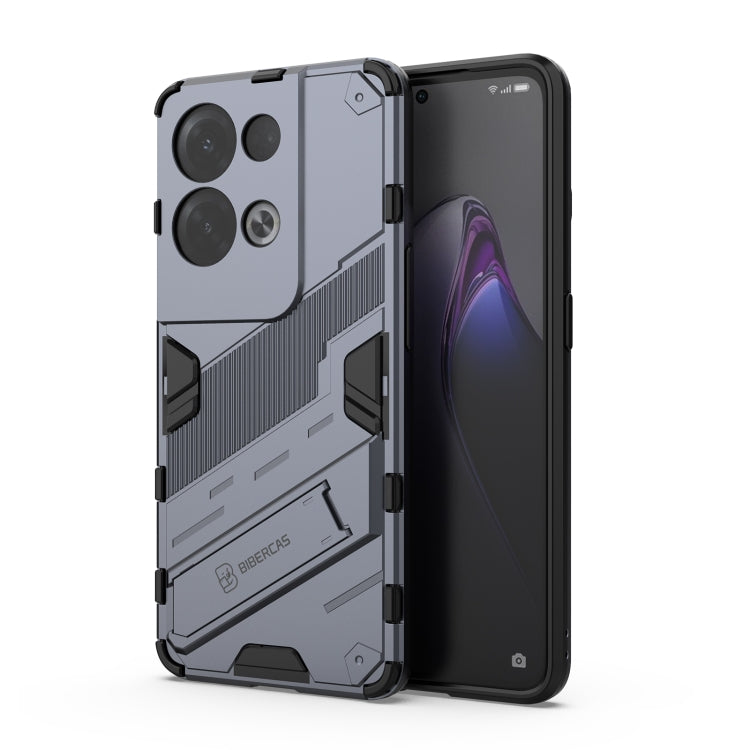 Punk Armor 2 in 1 PC + custodia per telefono antiurto in TPU con supporto invisibile, For OPPO Reno8, For OPPO Reno8 Pro, For OPPO Reno8 Pro+