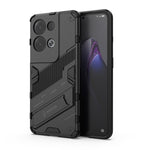 Punk Armor 2 in 1 PC + custodia per telefono antiurto in TPU con supporto invisibile, For OPPO Reno8, For OPPO Reno8 Pro, For OPPO Reno8 Pro+