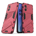 Punk Armor 2 in 1 PC + custodia per telefono antiurto in TPU con supporto invisibile, For Xiaomi Poco M4 5G