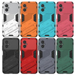 Punk Armor 2 in 1 PC + custodia per telefono antiurto in TPU con supporto invisibile, For Xiaomi Poco M4 5G