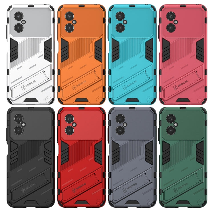 Punk Armor 2 in 1 PC + custodia per telefono antiurto in TPU con supporto invisibile, For Xiaomi Poco M4 5G