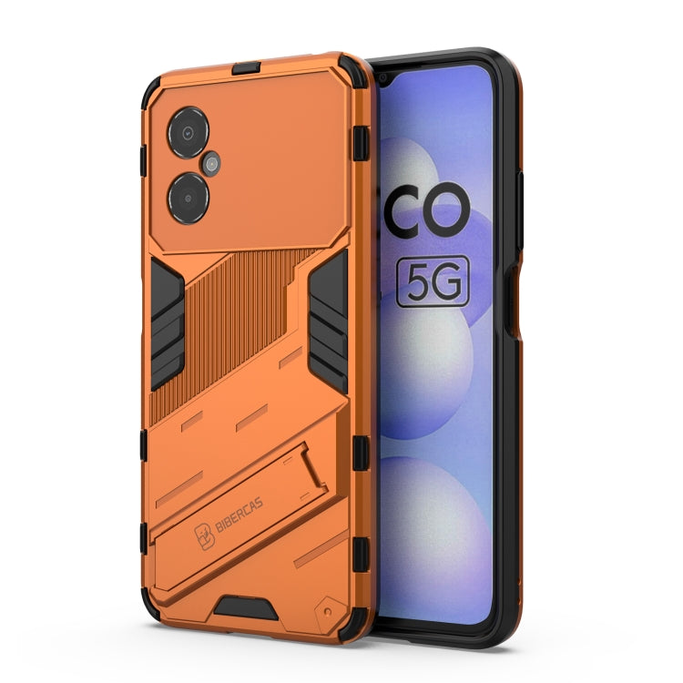 Punk Armor 2 in 1 PC + custodia per telefono antiurto in TPU con supporto invisibile, For Xiaomi Poco M4 5G