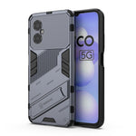 Punk Armor 2 in 1 PC + custodia per telefono antiurto in TPU con supporto invisibile, For Xiaomi Poco M4 5G