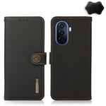Custodia per telefono RFID KHAZNEH Custer in vera pelle, For Huawei nova Y70 Plus