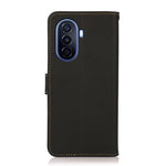 Custodia per telefono RFID KHAZNEH Custer in vera pelle, For Huawei nova Y70 Plus