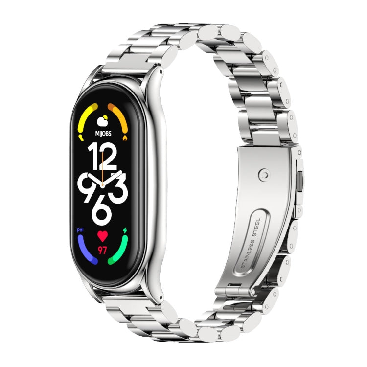 MIJOBS Cinturino per orologio in acciaio inossidabile con tre sfere in metallo più, Plus
