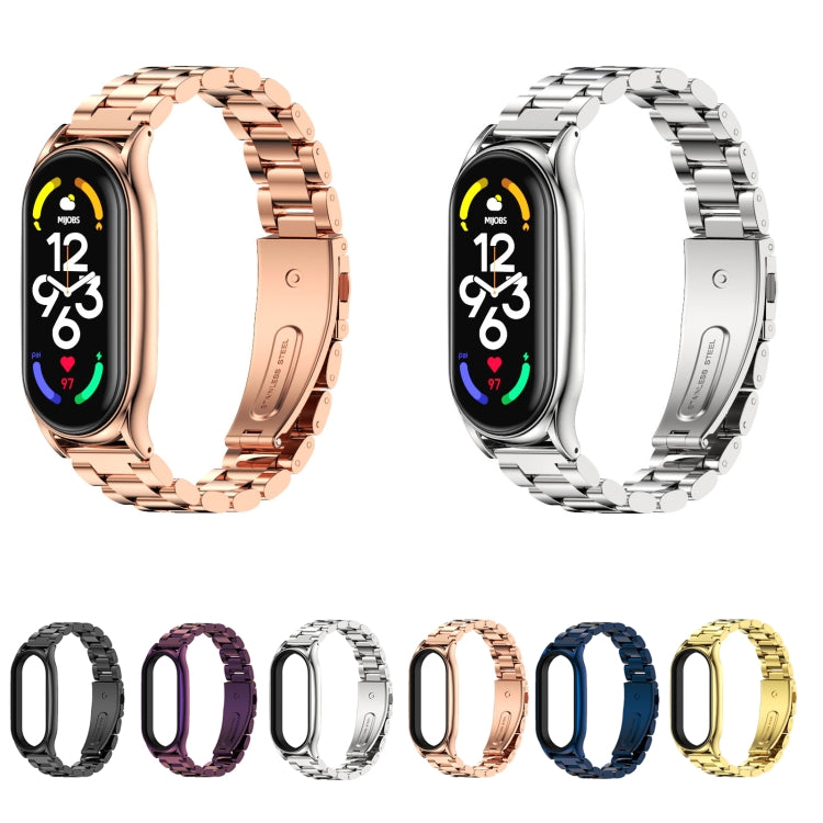 MIJOBS Cinturino per orologio in acciaio inossidabile con tre sfere in metallo più, Plus